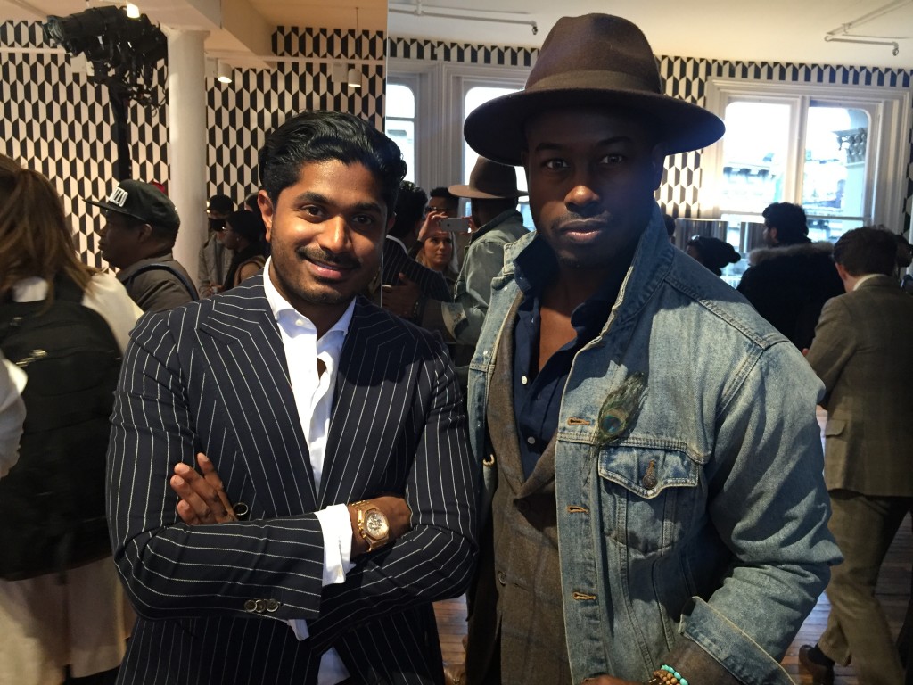 Justin Great and Nish de Gruiter Suit Supply New York Mens Fashion Week 2016 NYFWM