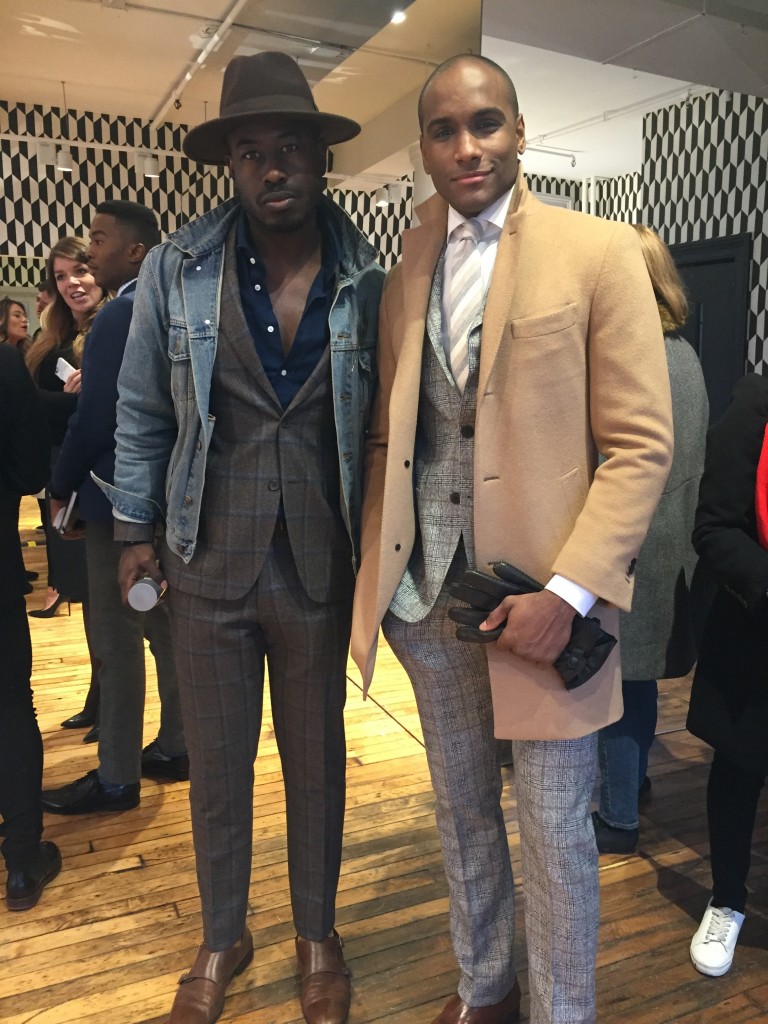 Justin Great and Pierre Woods Suit Supply New York Mens Fashion Week 2016 NYFWM